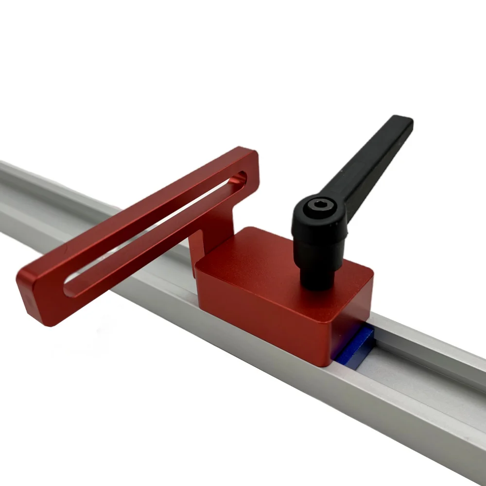 Aluminium Alloy 30 Type Miter Track Stop Miter Track Jig, T Track Stop Block with Lock for Standard T-track Woodworking Tools