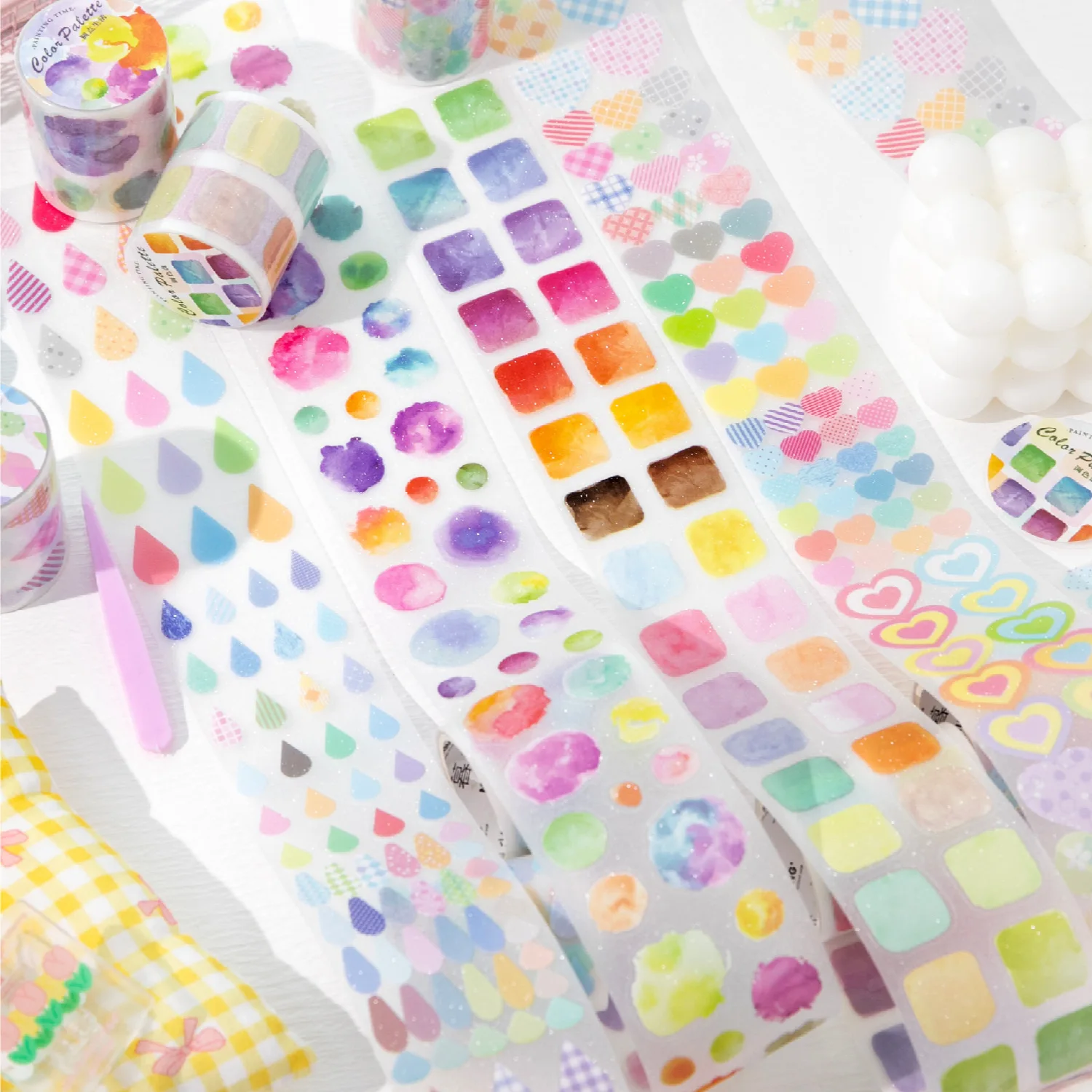 1pcs/1lot Washi Masking Tapes Spectrum of Life Decorative Adhesive Scrapbooking DIY Paper Japanese Stickers