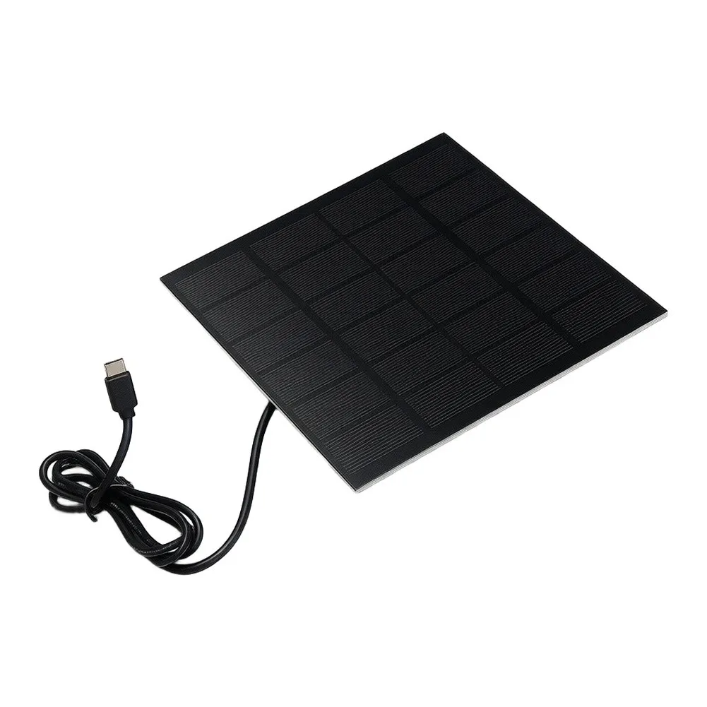Compact 145x145mm For 3W 6V Monocrystalline for solar Panel for Outdoor Security Cameras and 3.7V-6V Compatible Devices