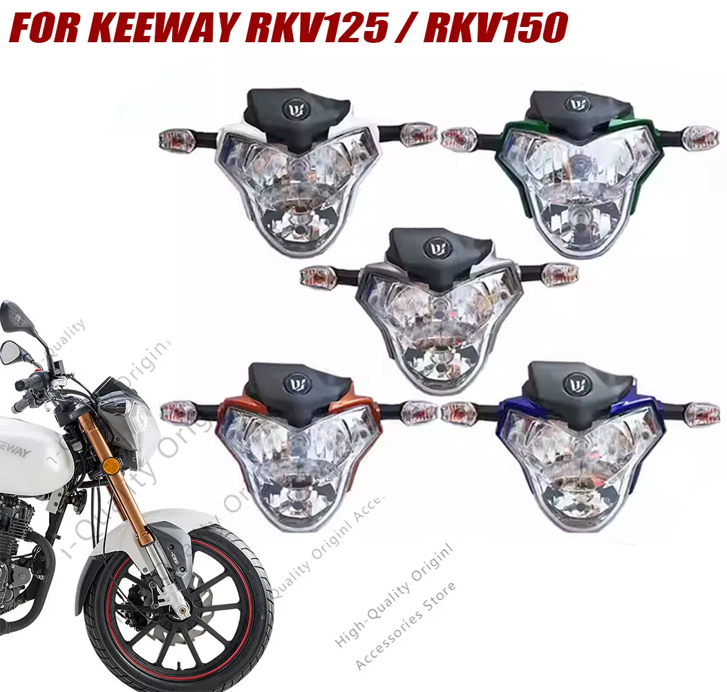 Motorcycle Front Headlight Turn Signal Assembly for KEEWAY RKV125 RKV150 - Dedicated Lighting Upgrade for Keeway Rkv Models