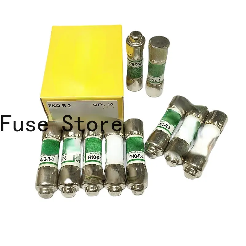 10PCS  10*38MM American CC-TRON Fuse FNQ-R-3 3A 600V