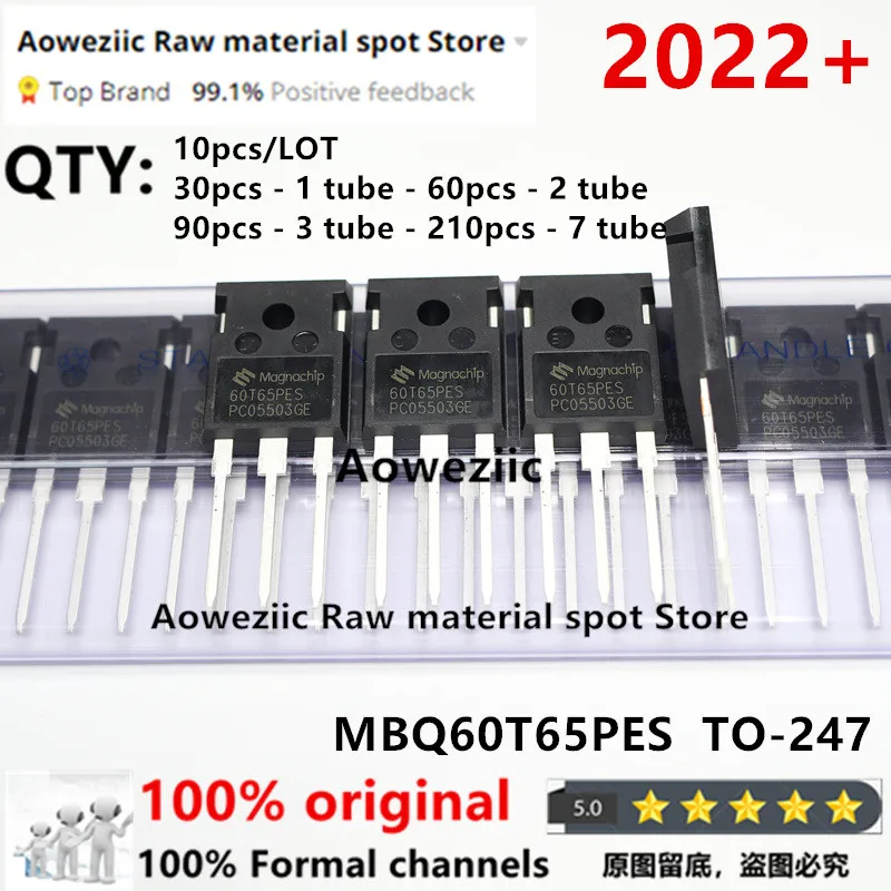 Aoweziic 2024 + 100% novo importado original MBQ60T65PESTH MBQ60T65PES MBQ60T65 60T65PES 60T65 TO-247 IGBT tubo único 60A 650V