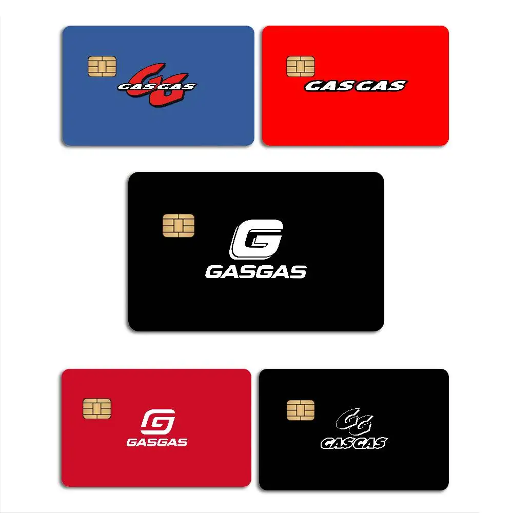 GasGas Red Motorcycle Anime Spend or Save Funny Shell On Off Ultra Thin No Fade Sticker Skin Cover Film for Debit Credit Card
