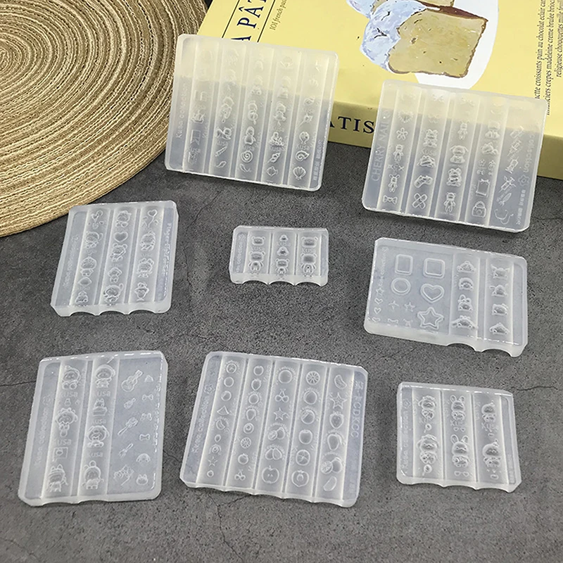 Molde de silicone para unhas 3d, ferramentas para unhas, desenho animado, pequeno pinguim, balão, kt, panda, amuletos de unhas, acessórios para arte em unhas, suprimentos para unhas