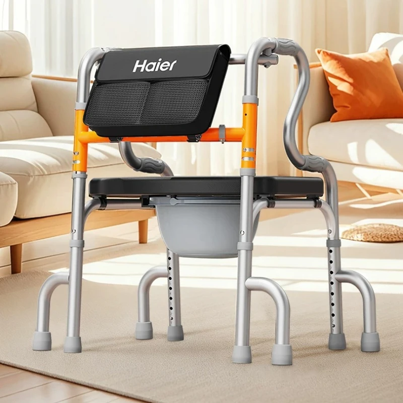 Aviation Aluminum Disabled Walker Can Sit Non-slip Mobility Aids Walking Medical Walker Rehabilitation Walker for Elderly People