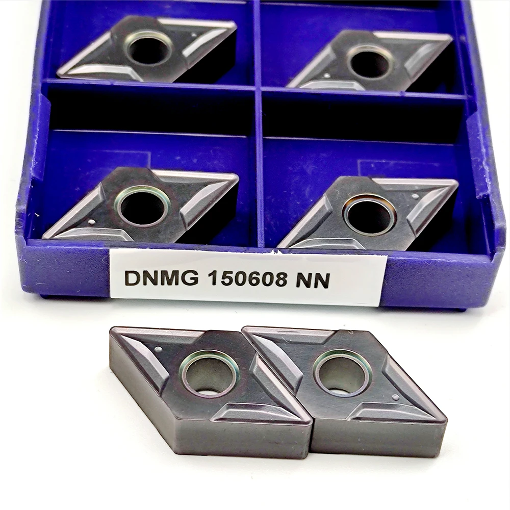 10 peças dnmg150608 dnmg150604 nn lt10 inserções de carboneto torno cnc ferramenta de torneamento externo carboneto para aço dnmg 150608 150604