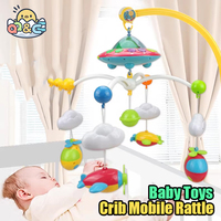 Baby Toys 6 Months Crib Mobile Rattle Toy Infant Rotating Musical Projector Night Light Bed Bell Toys Accessories Newborn