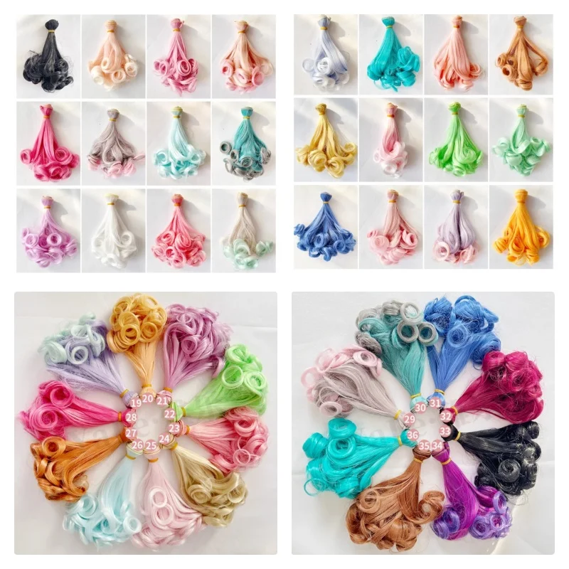 

15*100cm 20*100cm 25*100cm BJD Hair For Dolls DIY Doll Accessories Wigs Hair Toys For Girls Boys Tress Dolls Hair