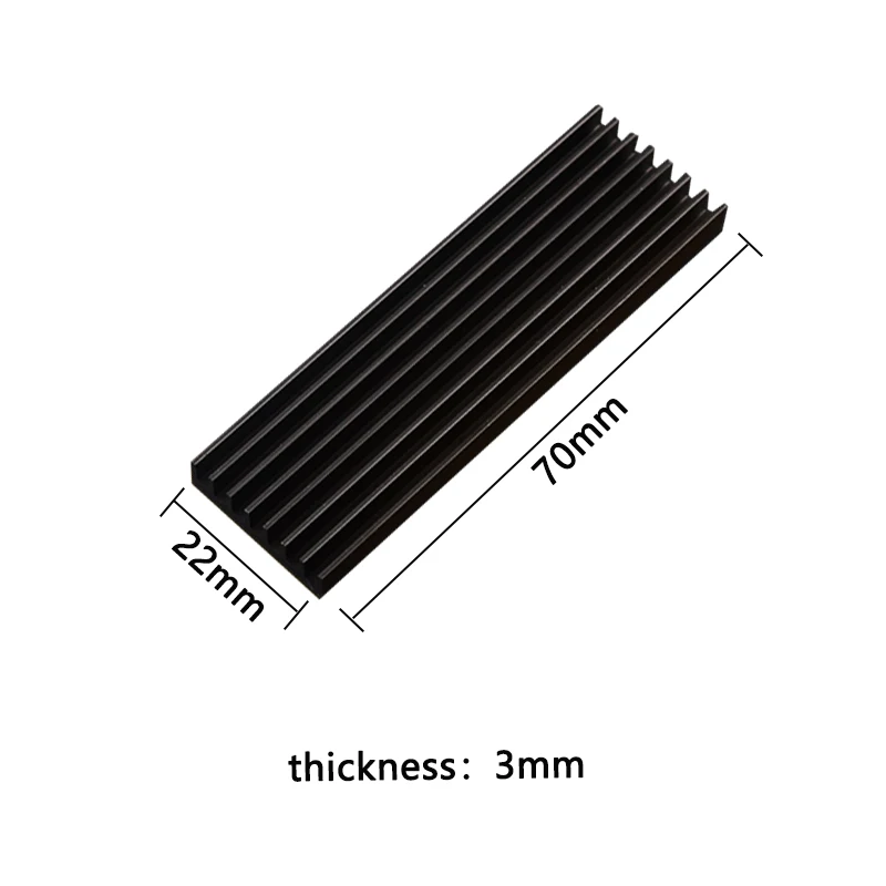 Pendingin SSD M.2 NVME NGFF 2280 untuk Laptop PC PS5 M.2 NVME Heatsink Radiator Hard Disk Solid State Aluminium