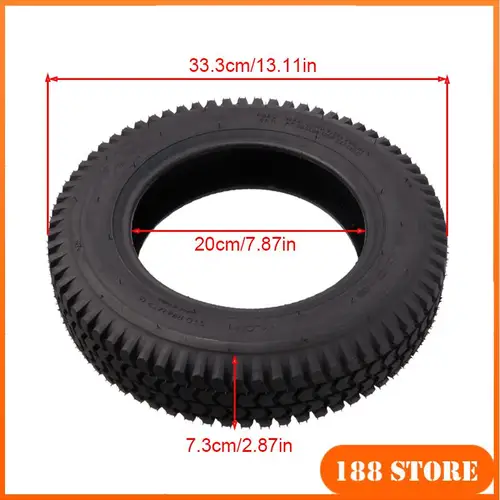 Imagen 2 del producto NUEVO neumático exterior con cámara de aire 3.00-8 Adecuado para carritos de mano, motocicletas, scooters eléctricos, triciclos, reemplazo de neumáticos 300-8