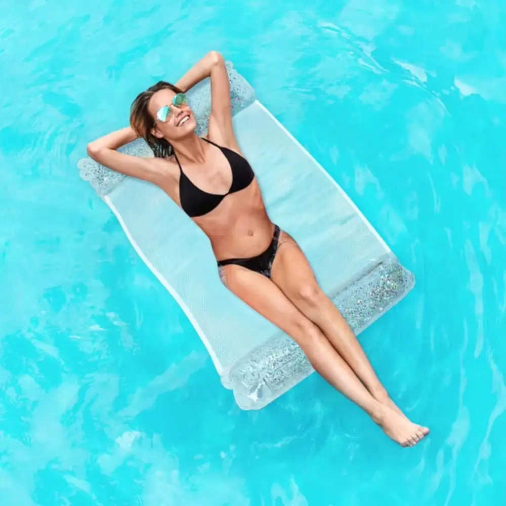 

Durable PVC Water Hammock Recliner Foldable Inflatable Swimming Mattress Sea Swimming Ring Pool Accessories