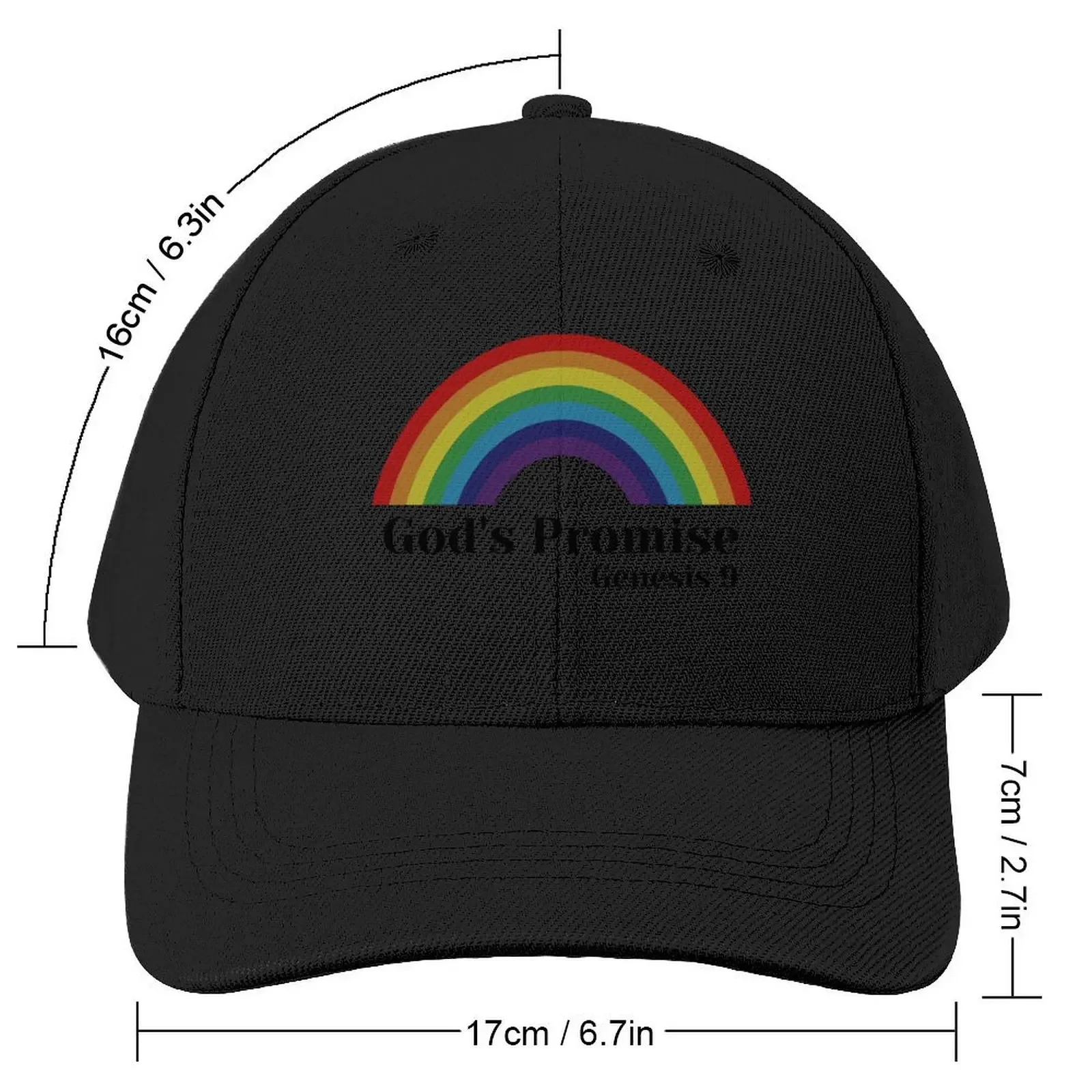 God's promise to Noah Baseball Cap Snapback Cap Fishing cap party Hat Caps Women Men's