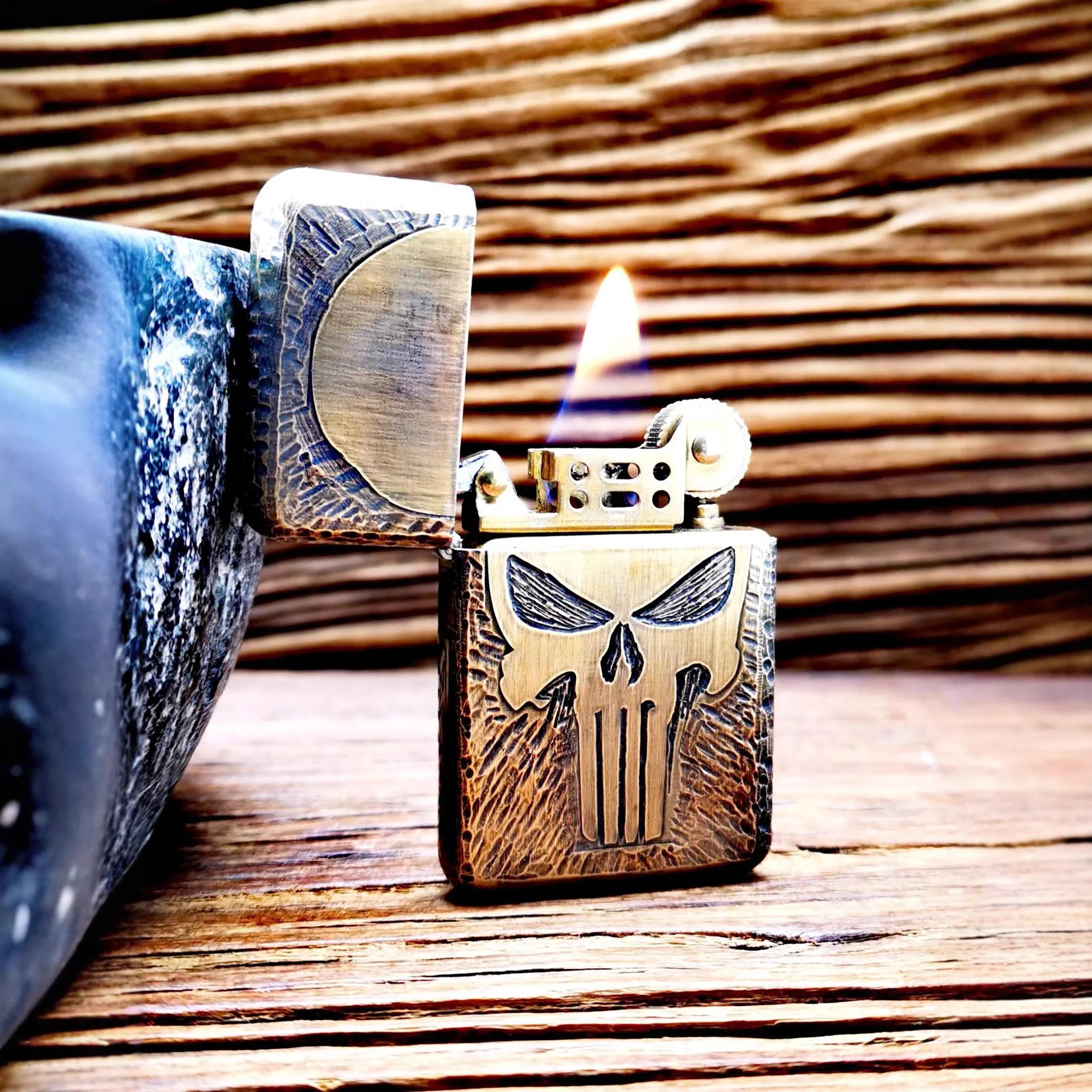 

Латунная керосиновая зажигалка ручной работы Zorro, ультратонкая встроенная внутренняя подкладка, прочное уплотнение, длительный срок службы батареи, подарок для мужчин