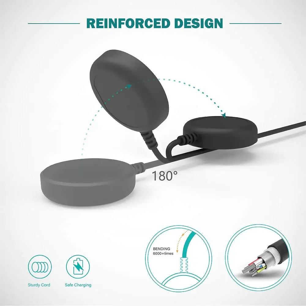 تهمة كابل لسامسونج غالاكسي ساعة 5 4 LTE الكلاسيكية حامل قفص الاتهام قوس ل غالاكسي ساعة 3 نشط 2 USB شحن محول الكابلات