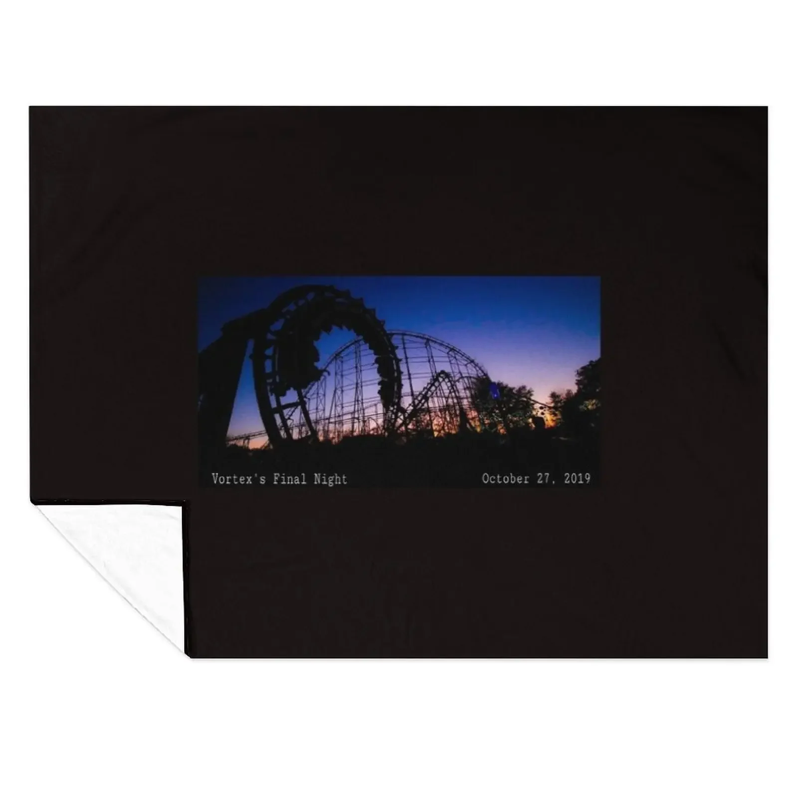 

Vortex's Final Night - Kings Island Throw Blanket Warm For Sofa Thin Soft Beds Personalized Gift Blankets