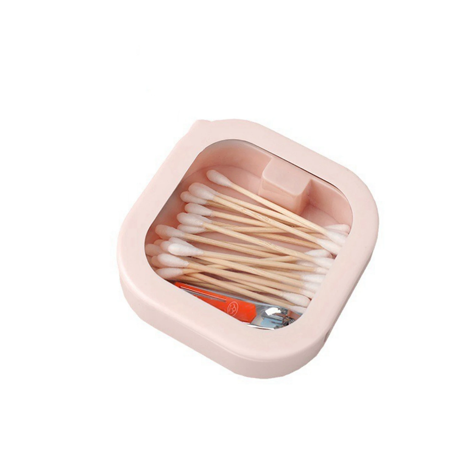 Portable Mini Storage Box For Small Item Carry-on Clear Flip Jewelry Beads Candy Hairpin Pills Organizer Box For Home Travel