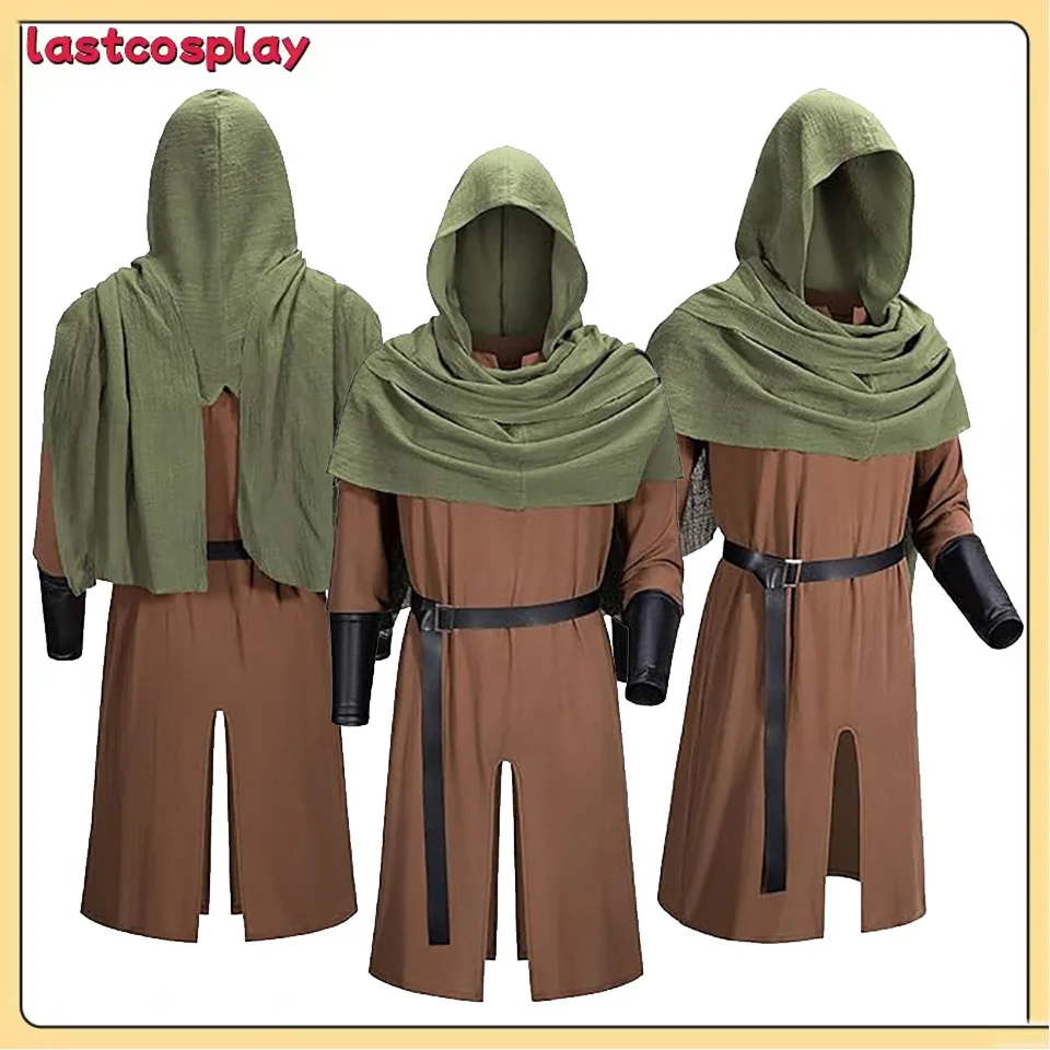 

Пиратский рыцарь, карнавальный костюм, средневековый викинг, ретро халат эпохи Возрождения, шаль для взрослых, сценическое представление, карнавальная одежда на Хэллоуин