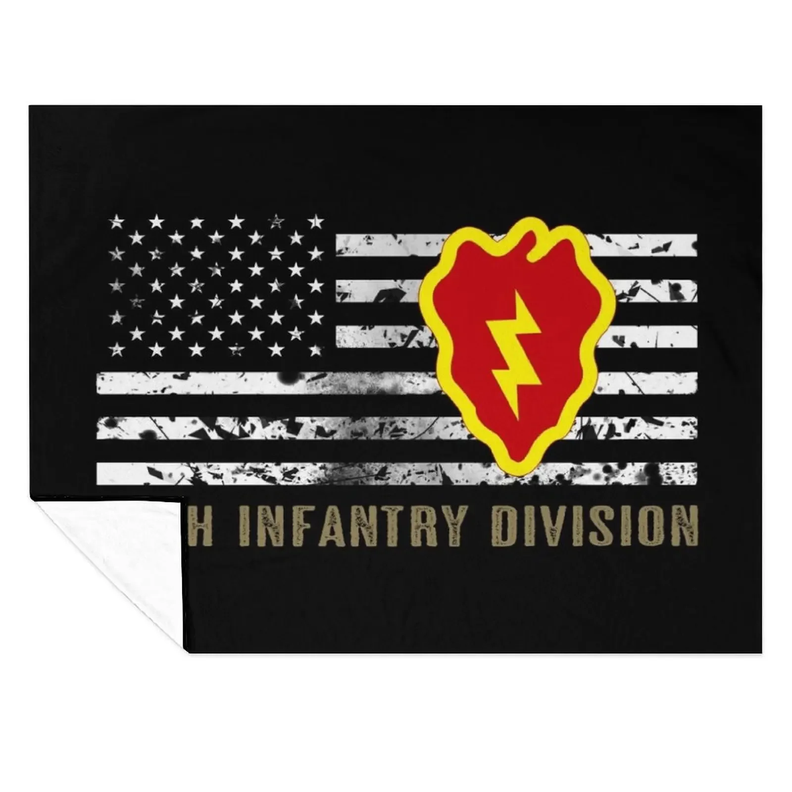 

25th Infantry Division (Distressed Flag) Throw Blanket Polar Bed linens Cute Shaggy Blankets