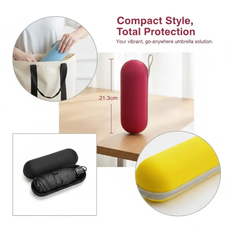 NEW EVA Umbrella Box Waterproof Folding Umbrella Storage Bag Travel Umbrellas Cover Versatile For Home Camping