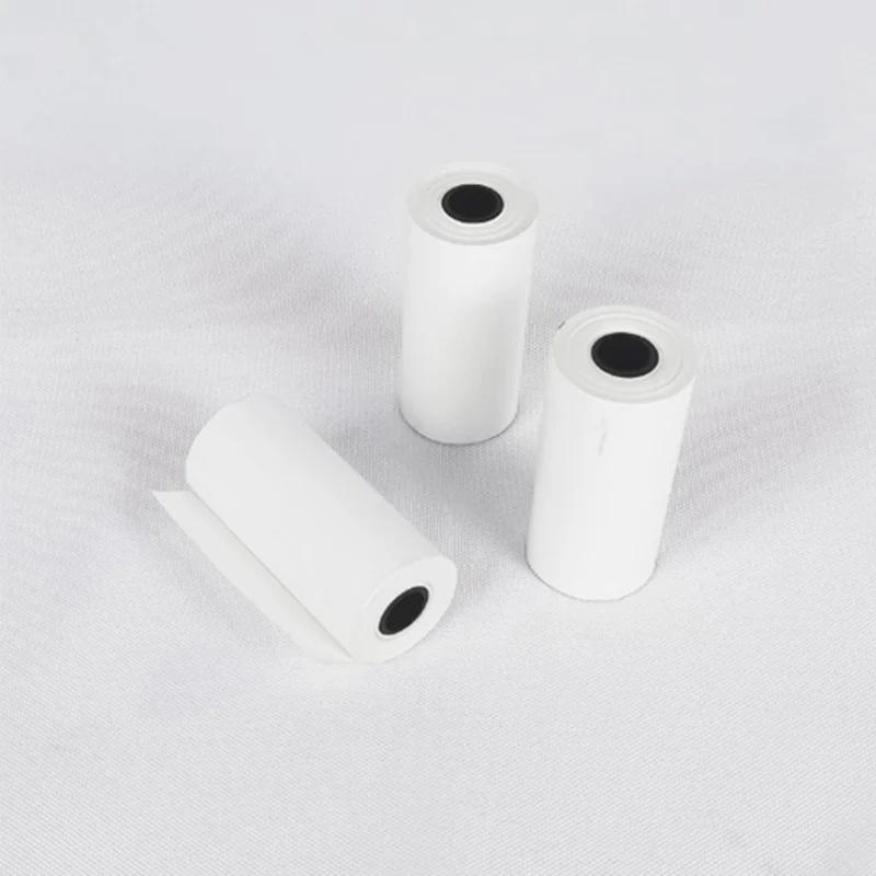 5 Rolls Printable Sticker Paper Roll Direct Thermal Paper With Self-adhesive 57*30mm For PeriPage A6 Pocket PAPERANG P1/P2