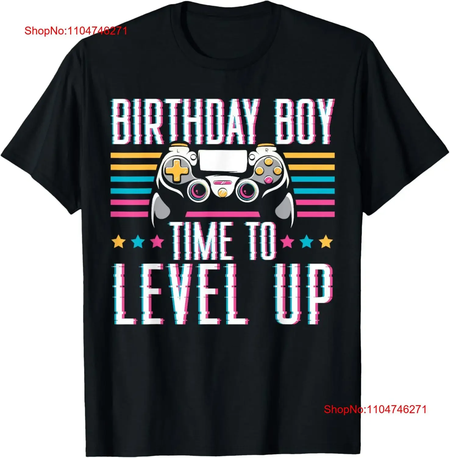 Birthday Boy Time To Level Up Video Game Design T Shirt  vintage Washed Comfortable Versatile fashion Breathable