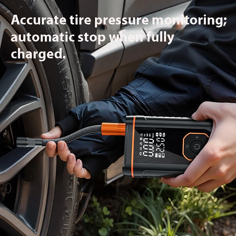 

Wireless Portable Motorcycle Tire Inflator for Car Digital Display Electric Air Pump for Auto Vehicle Car Bicycle Boat Air Pump