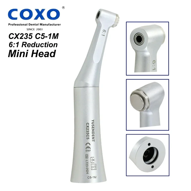 COXO CX235 C5-1M/C7-5/C7-5S/C7-6 Dental Hight Speed Increase Handpiece Air Turbine Whitening Equipment Dental Tools