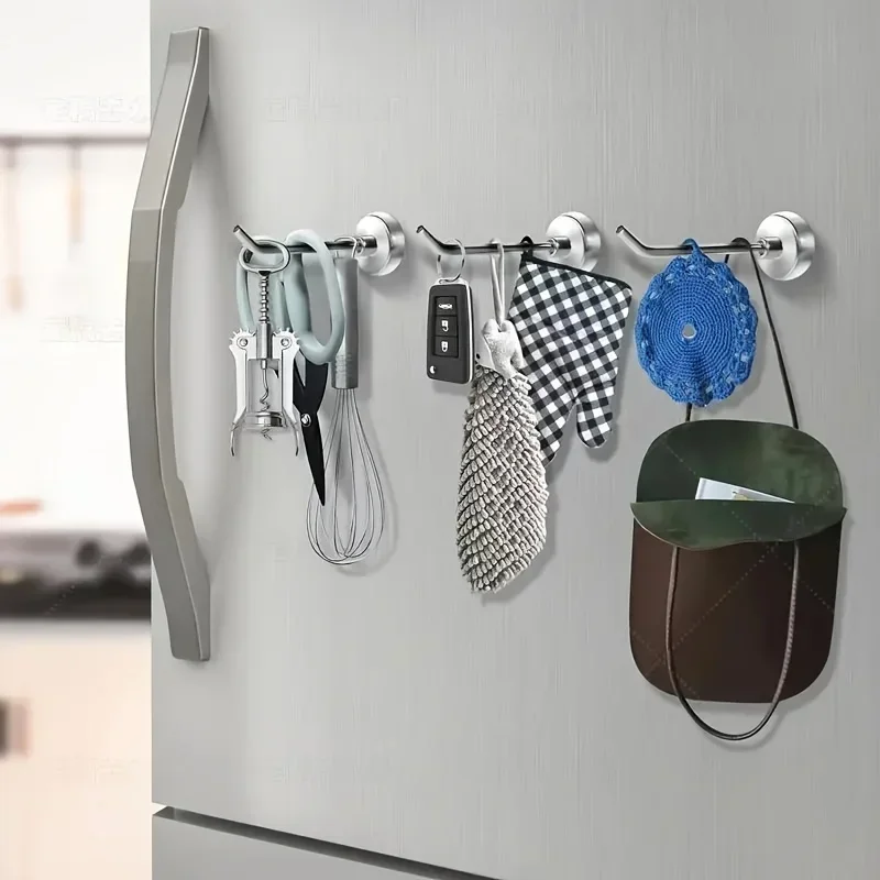 5pcs Heavy Duty Magnetic Hook Large Metal Cruise Hook Hanging for Grill And Kitchen Can Be Used as a Storage Organizer