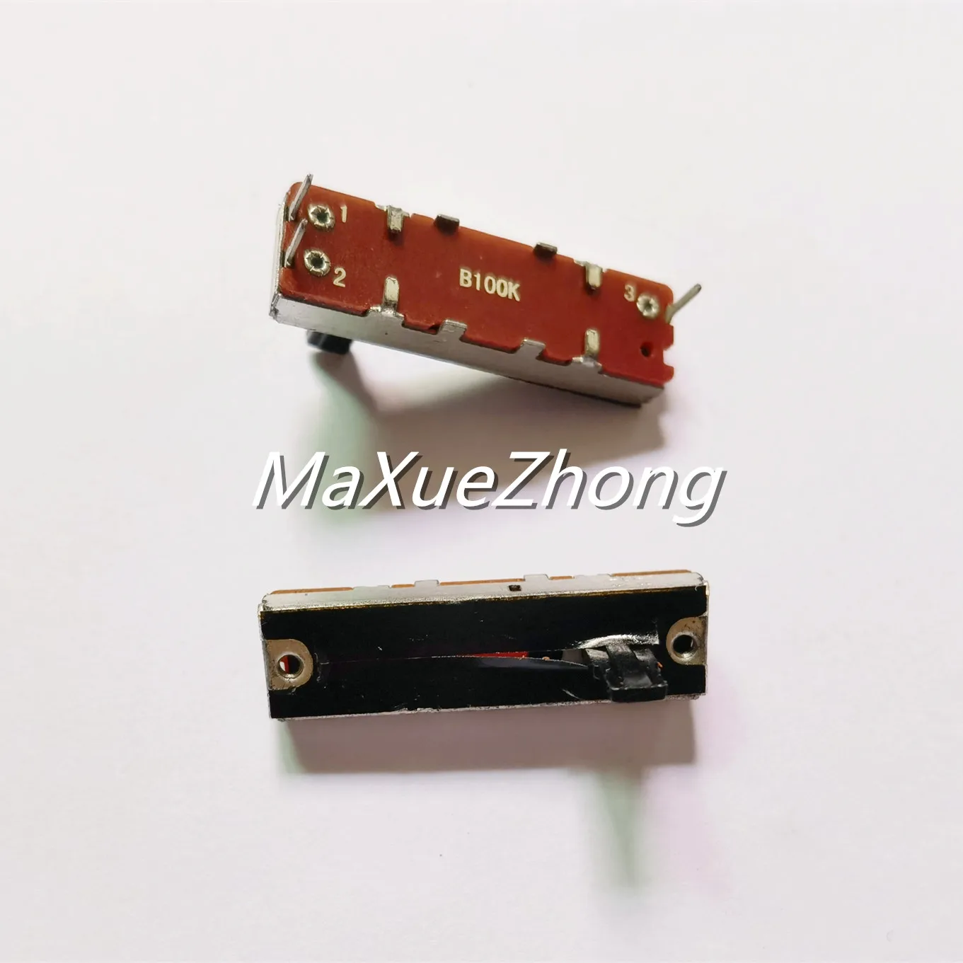 Original new 100% straight sliding potentiometer length 35MM stroke 25MM push-pull potentiometer B100K mixer fader (SWITCH)
