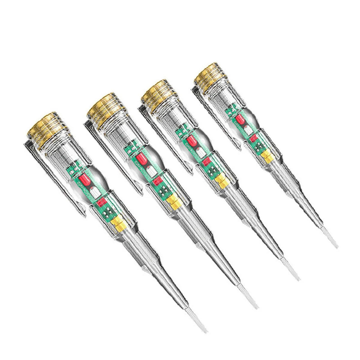 4PC Intelligent Induction Power Voltage Detector Pen 24-250V Circuit Tester Electrical Screwdriver Indicator Electrician