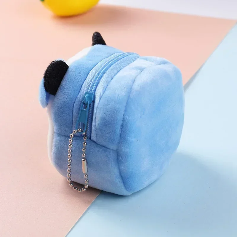 Cute Animal Boy Girl Plush Coin Purse Zipper Bag Storage Pouch Mini Handbags Gift for Kids and Women