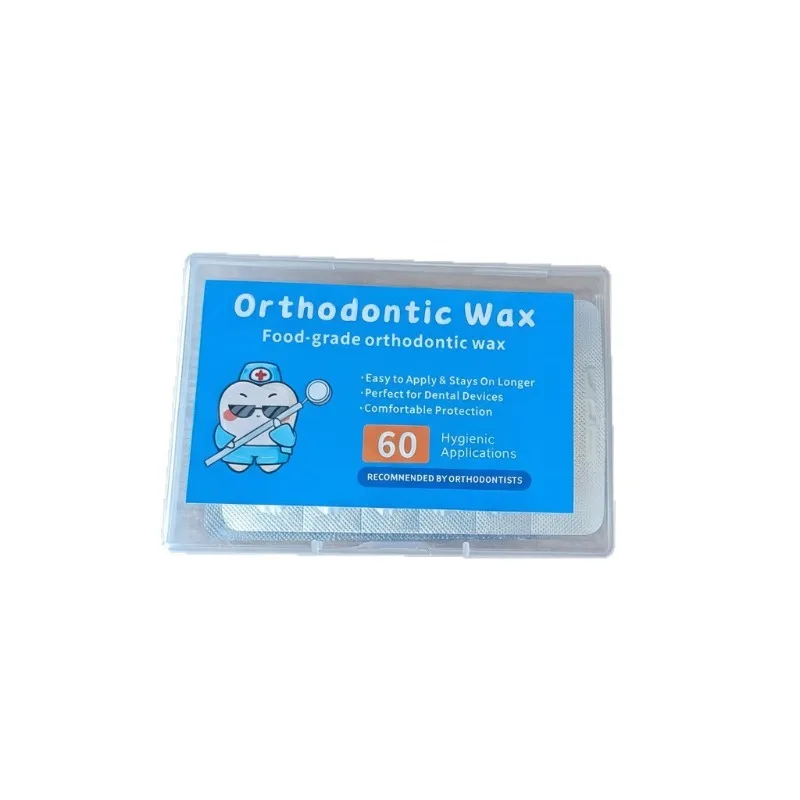 600pcs Dental Orthodontic Wax Protective Brace Wax Orthodontic Anti-grinding Food Grade Individually Packaged Superior Hygiene
