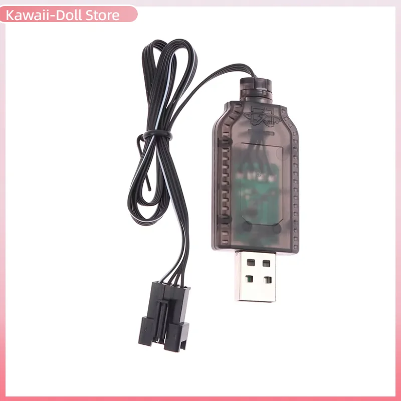 1Pcs Electric Toy Car E561 Excavator Charger USB Cable Li-ion Battery Reverse 7.4v SM4P Charging Adapter