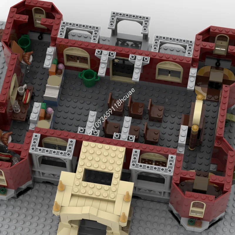 2447 個 MOC ニューベリー モジュラー高校隠された側面モデルビルディングブロッククリスマスギフト DIY アイデアレンガのおもちゃ子供の誕生日