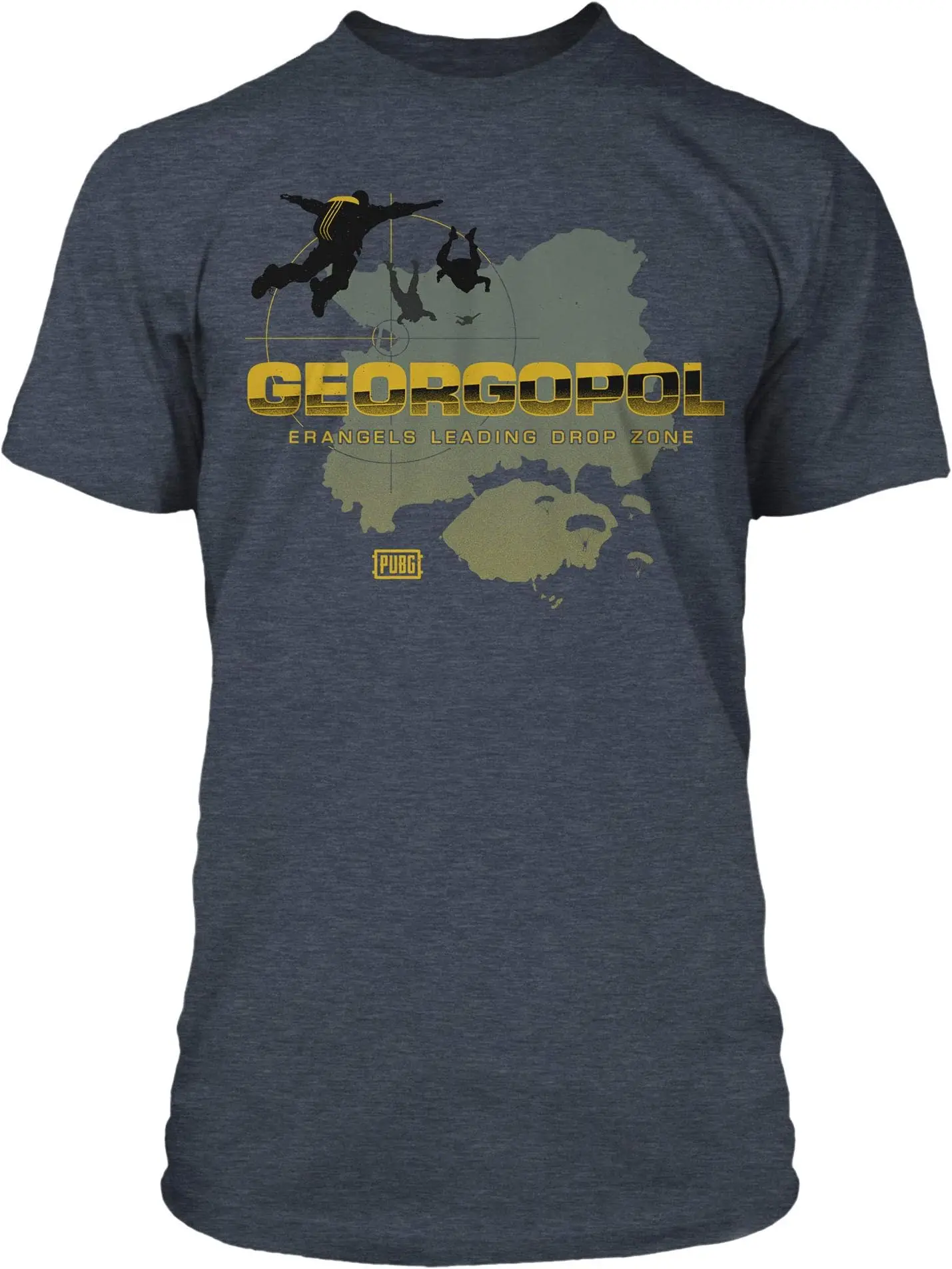 PUBG Skydive Georgopol  Gamer Graphic  Tees High Quality 100%Cotton Short Sleeve