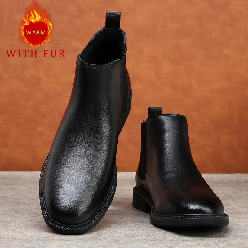 Botas clásicas y versátiles para hombre, zapatos de diseñador para ocio, fiesta, boda y oficina, otoño e invierno, novedad