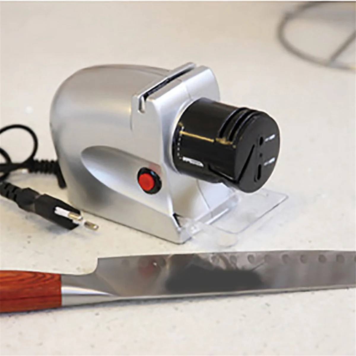 ABZL Electric Knife Sharpener,Automatic Motorized,Sharpening Tool,Professional Knives Sharpening Multi-Function.EU Plug