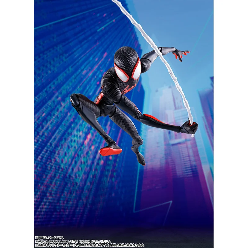 Bandai S.H.Figuarts Miles Morales Spider Man Across The Spider Verse Exclusive Edition Anime Original Action Figure Model Toy