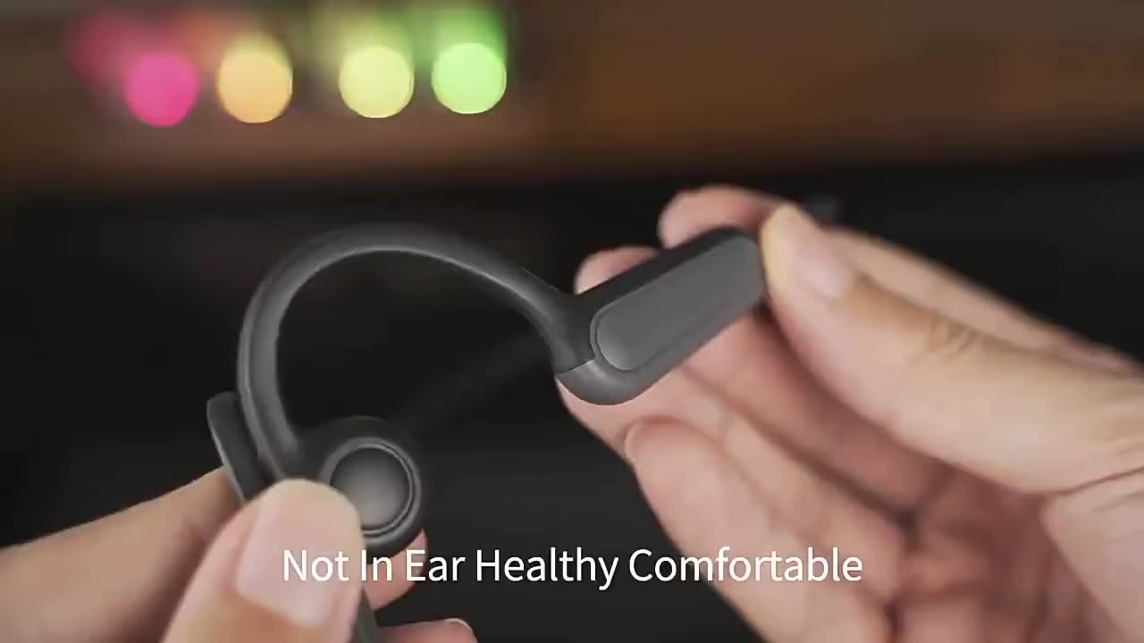 B8 True Bone Conduction Earphones Bluetooth 5.3 Sports Wireless Headphones Ear Hook IPX5 Waterproof Headset for Running Driving