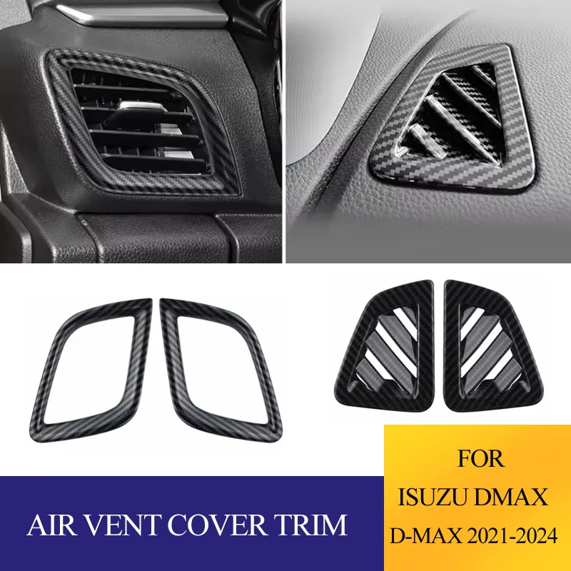 سيارة الجبهة غطاء مخرج الهواء ل ايسوزو Dmax D-max 2021 2022 2023 2024 التيار المتناوب تنفيس ملصق الديكور تقليم الملحقات الداخلية #1