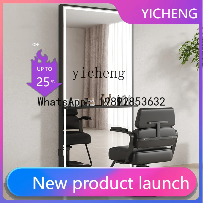 

H3 Customized hair salon mirror hair salon dedicated hair salon mirror table with tabletop