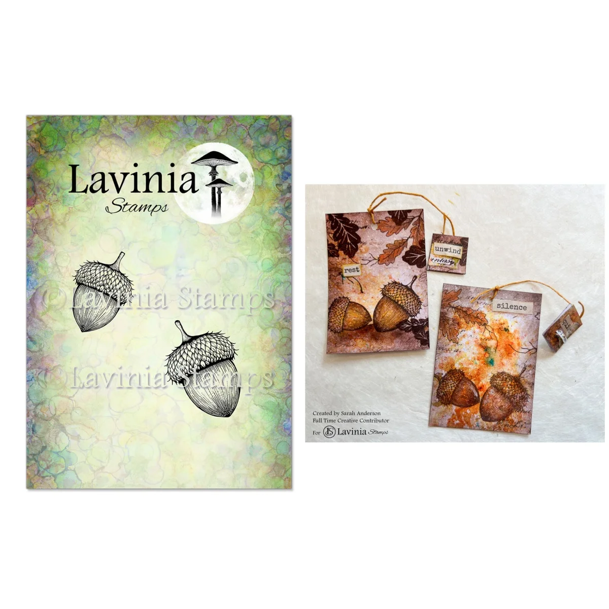 

Acorns Stamp 2025 July Clear Stamps Cutting Dies DIY Scrapbook Craft Decoration Embossing Cards Paper Album Twilight Tea Stamp