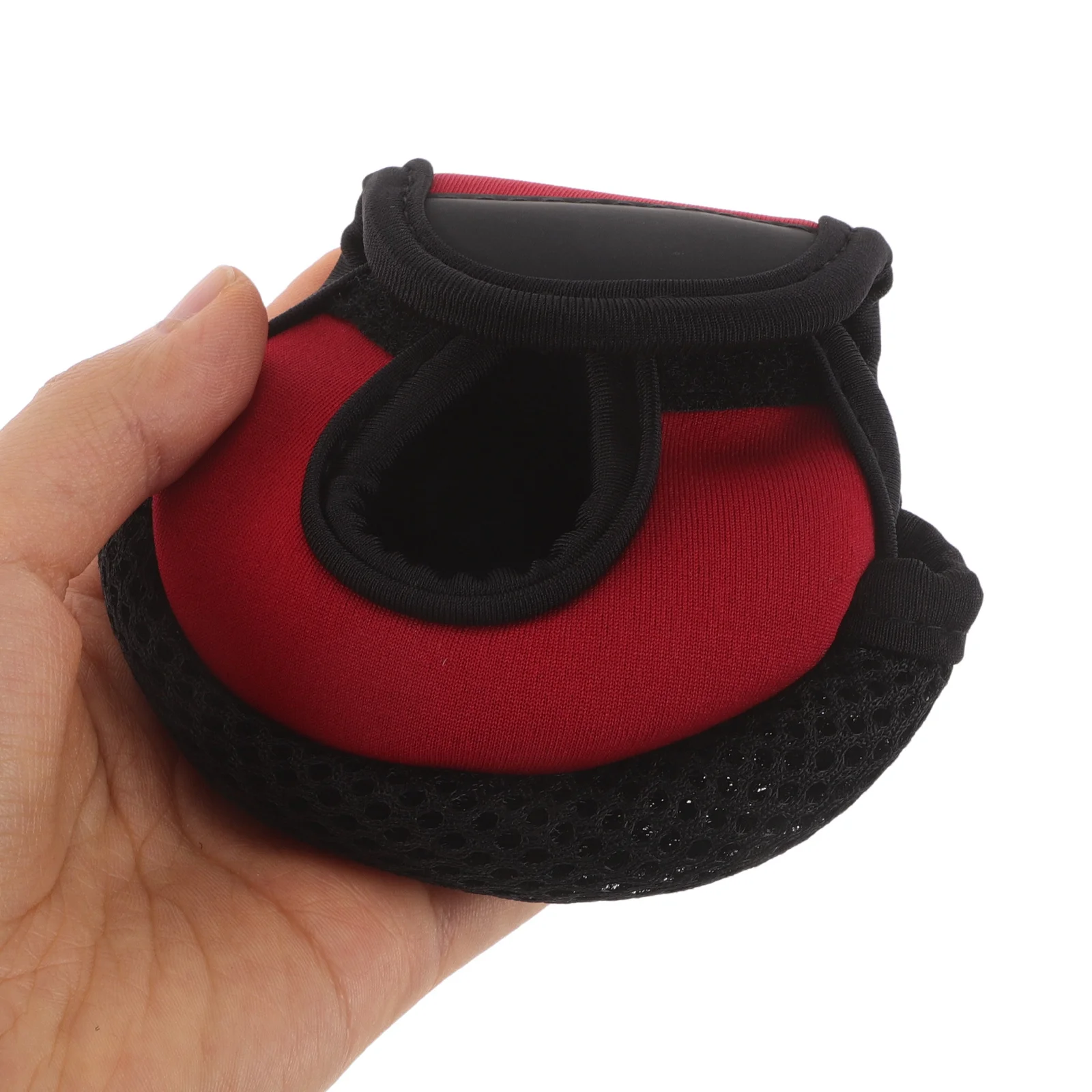 

2Pcs Fishing Reel Protective Storage Bag Black Red Nylon Case for Baitcasting Spinning Reels Outdoor Portable Reel Organizers