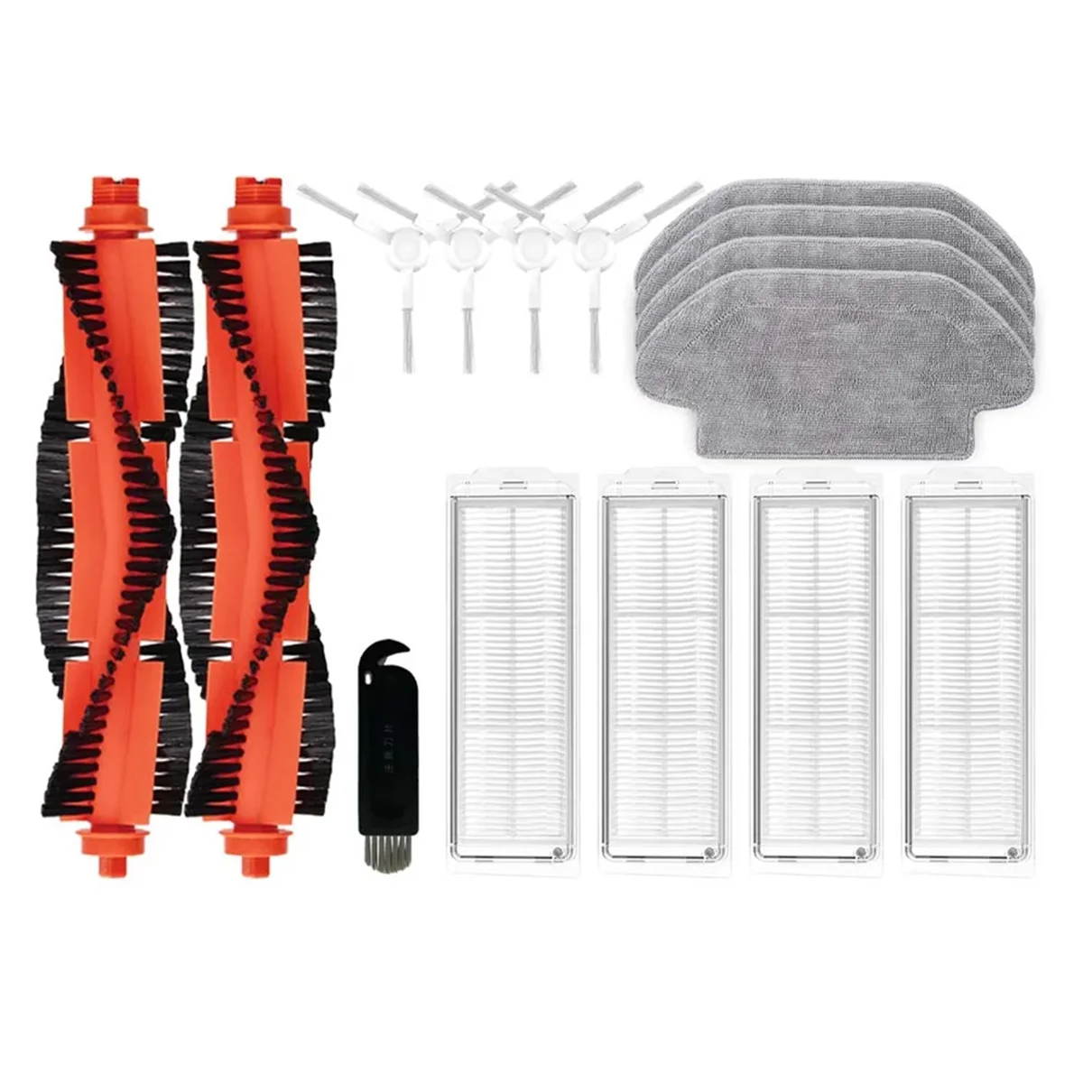 Para Xiaomi Mi Robot aspirador Mop 2S / Mop P / Mop Pro / XMSTJQR2S / STYTJ02YM Cepillo Lateral principal filtro Hepa accesorios de fregona
