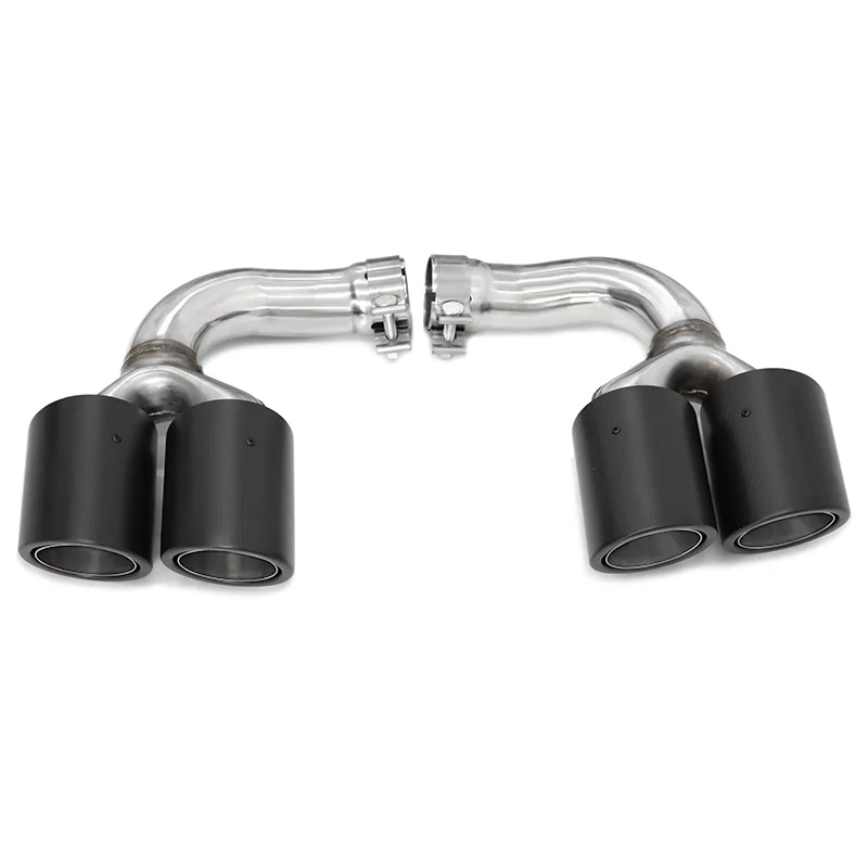 

SYPES For Porsche Cayenne 9Y0 18+Porsche Cayenne Carbon Fiber Matte Black AK Round Mouth High Performance Tuning Upgrade Muffler