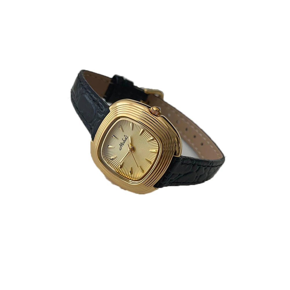 Fashion Temperament Vintage Senior Square Quartz Watch For women's girl Student gift  Women's accessories