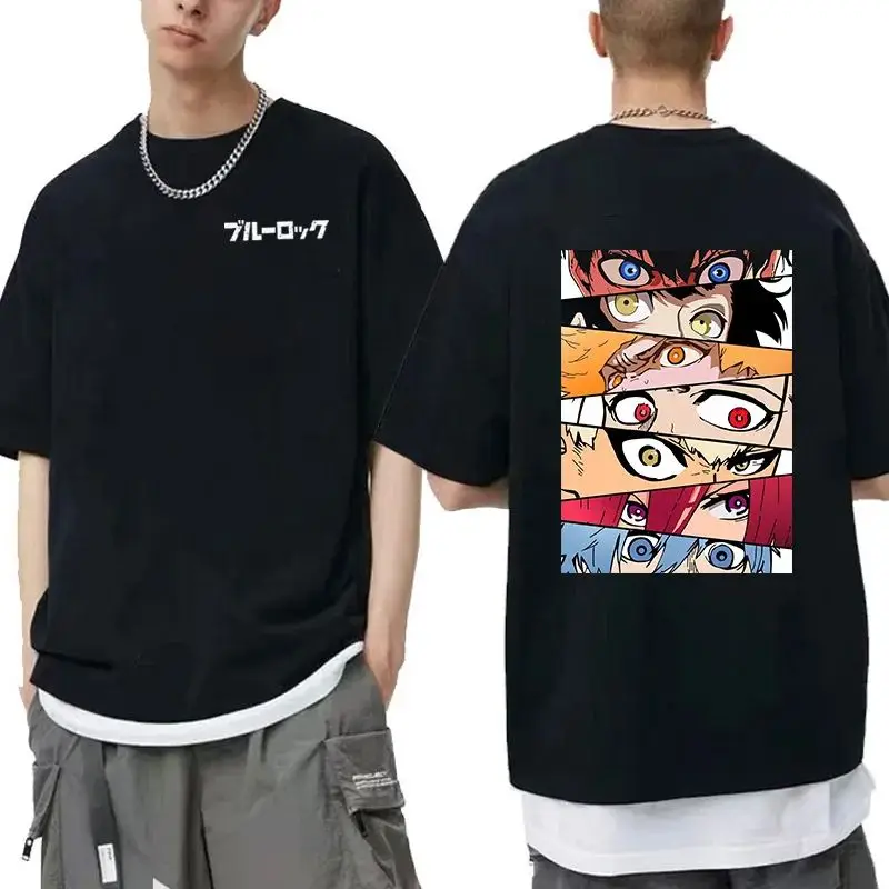 

Blue Lo Blue Prison Anime Men's T-irt Streetwear Faion Comfortable Fit Casual irt for Autumn Season Other Material 00%