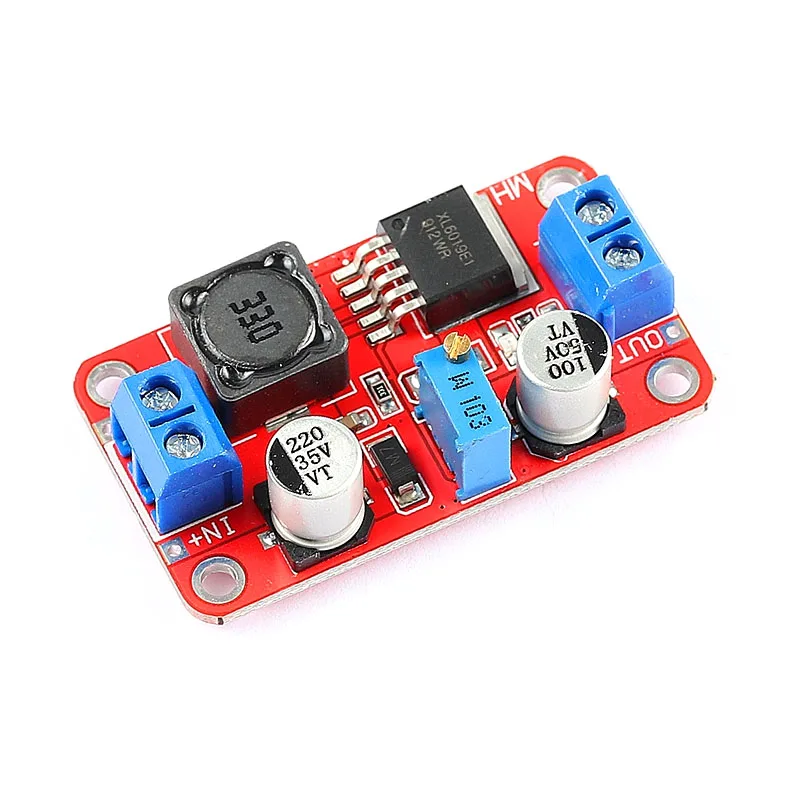 XL6019 5A DC-DC Boost Converter Module - 3.3V-35V Input to 5V/6V/9V/12V/24V Adjustable Step-Up Power Supply