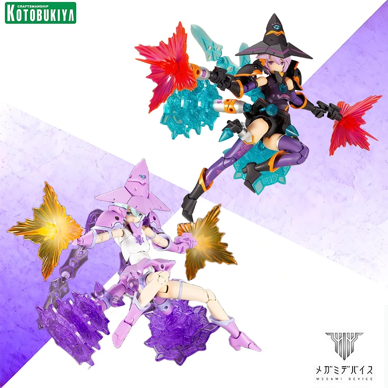 

Kotobukiya Megami Device Chaos & Pretty Witch / Witch Darkness Anime Action Figure Assembly Model Toys Collectible Ornaments