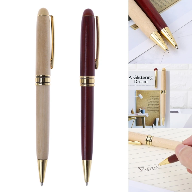 Handmade Twist Ballpoint Pen School Student Stationary Office Writing Tool 96BA